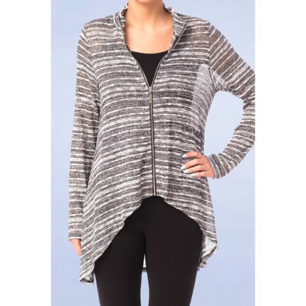 Joseph Ribkoff Style 173904 Lightweight Zip Up Sweater - Size 12‎